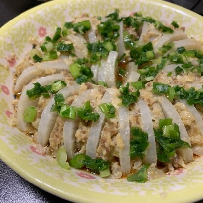 ポン酢がお肉に染み込んでとても美味しかったです♪レンチンで出来るのも簡単で良かったです★家族にも好評でした！また作ります☺︎